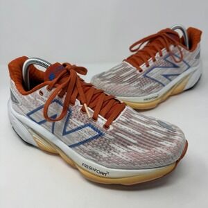 New Balance Fresh Foam X Balos Shoes White Orange Running Sneakers Women's 10.5